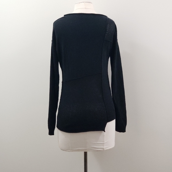 Belldini Black Asymmetric Sweater - Picture 2 of 5